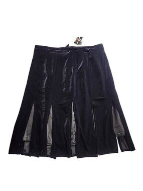 R&K Evening Vintage Velvet Midi Skirt Sz XL Witchy Vamp 90s Y2K Holiday Goth